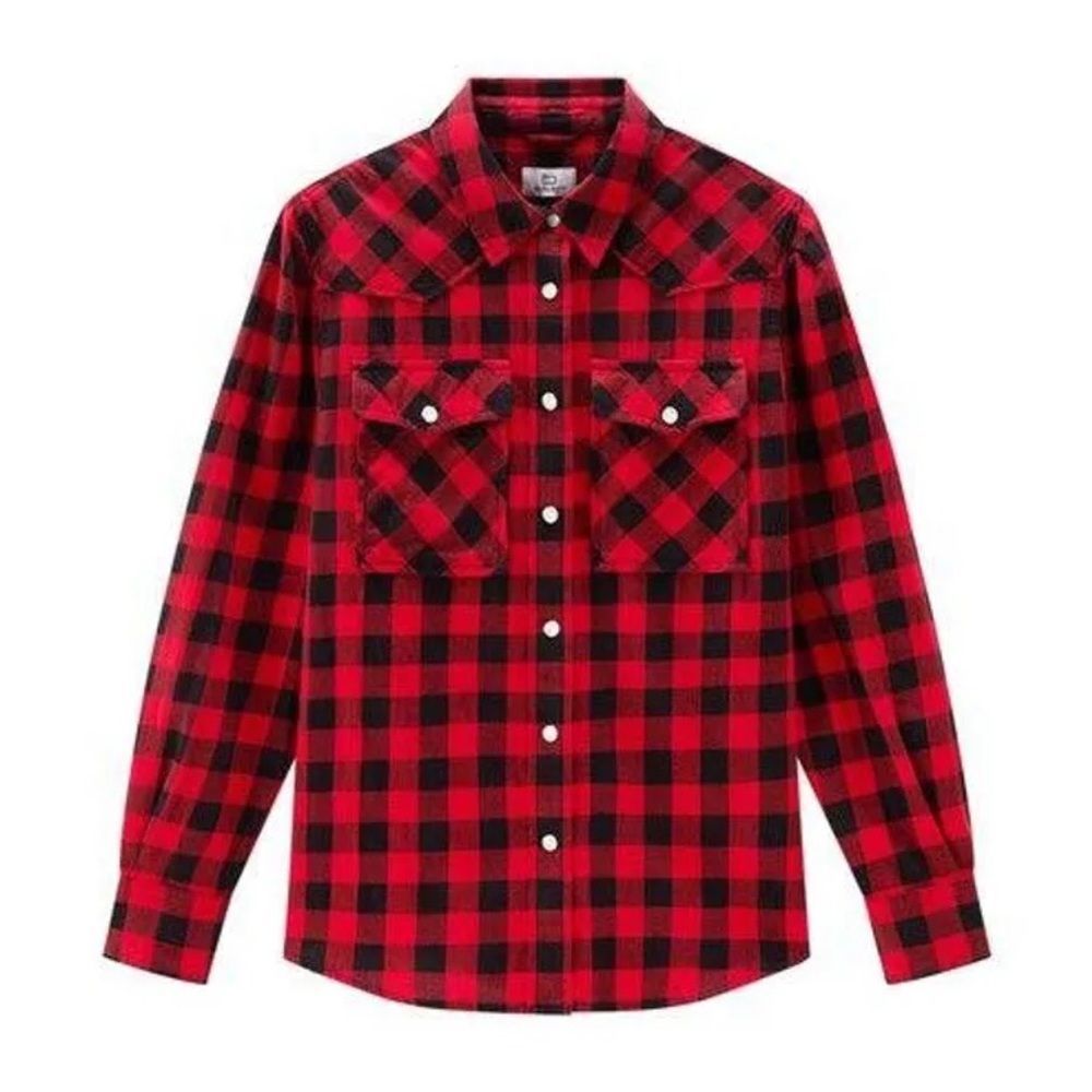 Woolrich Red and Black Buffalo Plaid Button-Down Shirt